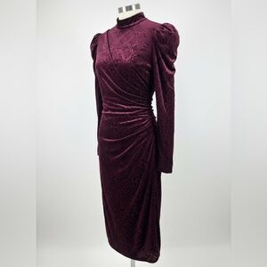 VICI Burgundy Velvet Holiday Dress